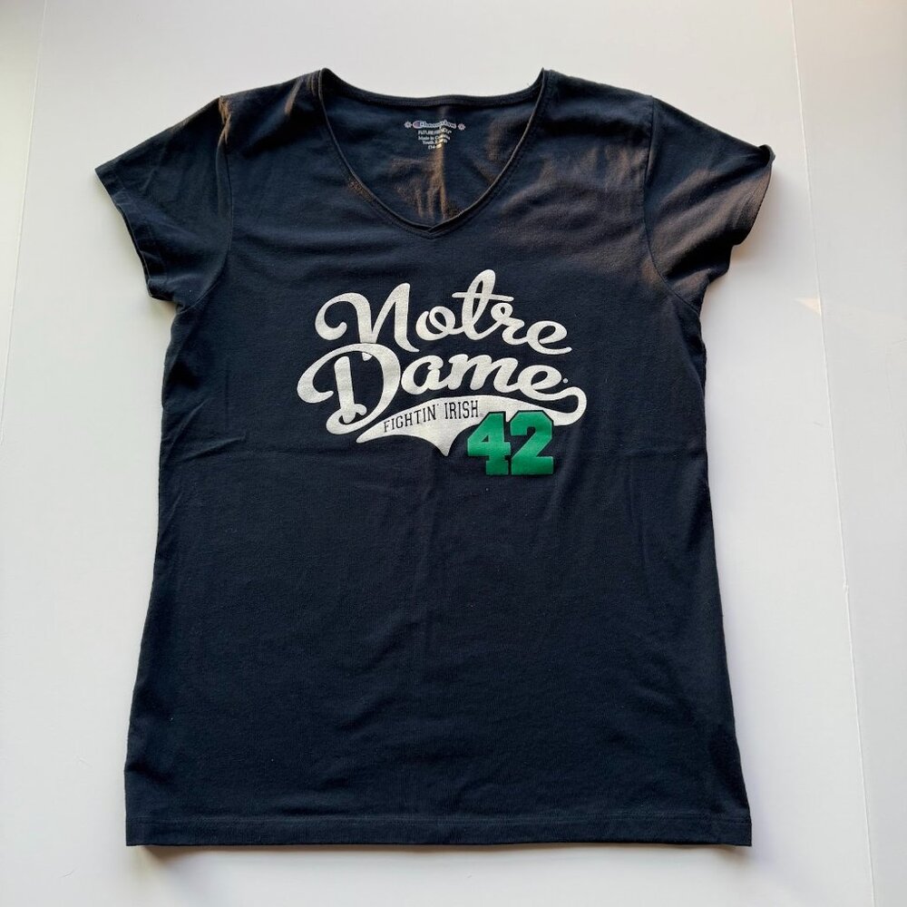 Notre Dame Fighting Irish Youth XL V-Neck T-Shirt | Size 14/16